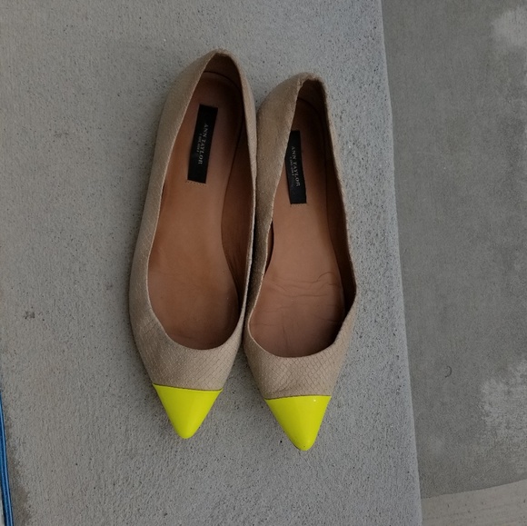 Ann Taylor Shoes - Neon pointed flats